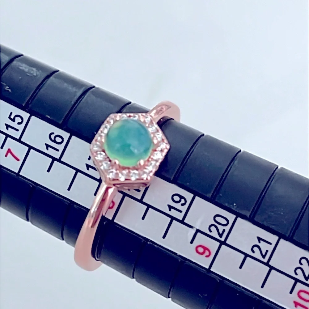 0.5ct Australian Jade 14KGP Ring